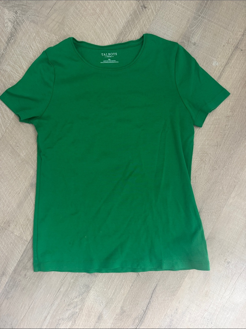 Talbots Short Sleeve Crewneck Tee - Green
